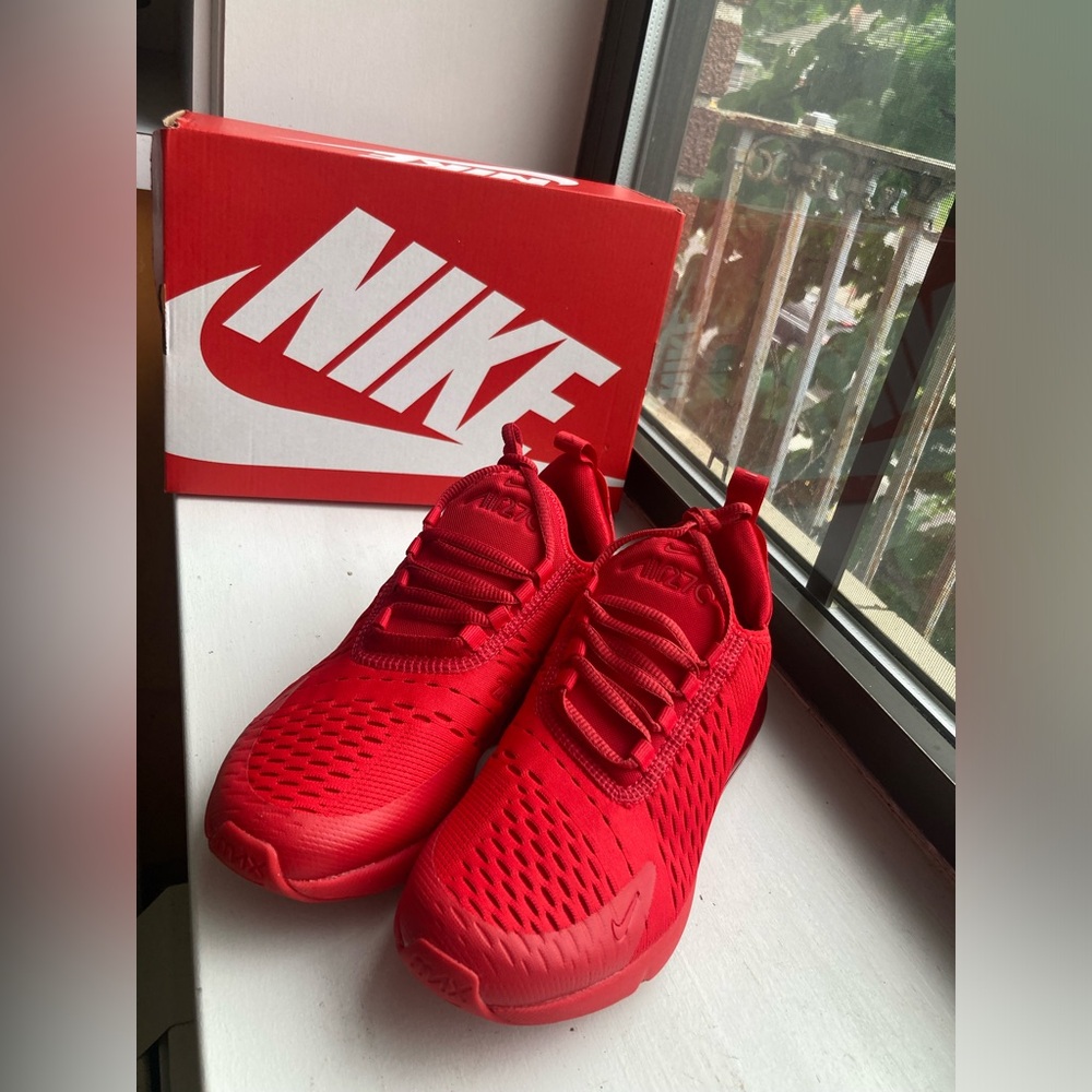 Nike Men's Red Mesh Athletic Sneakers